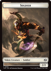 Solider (0004) // Solidier (0005) Double-Sided Token [Tarkir: Dragonstorm Tokens] | Devastation Store