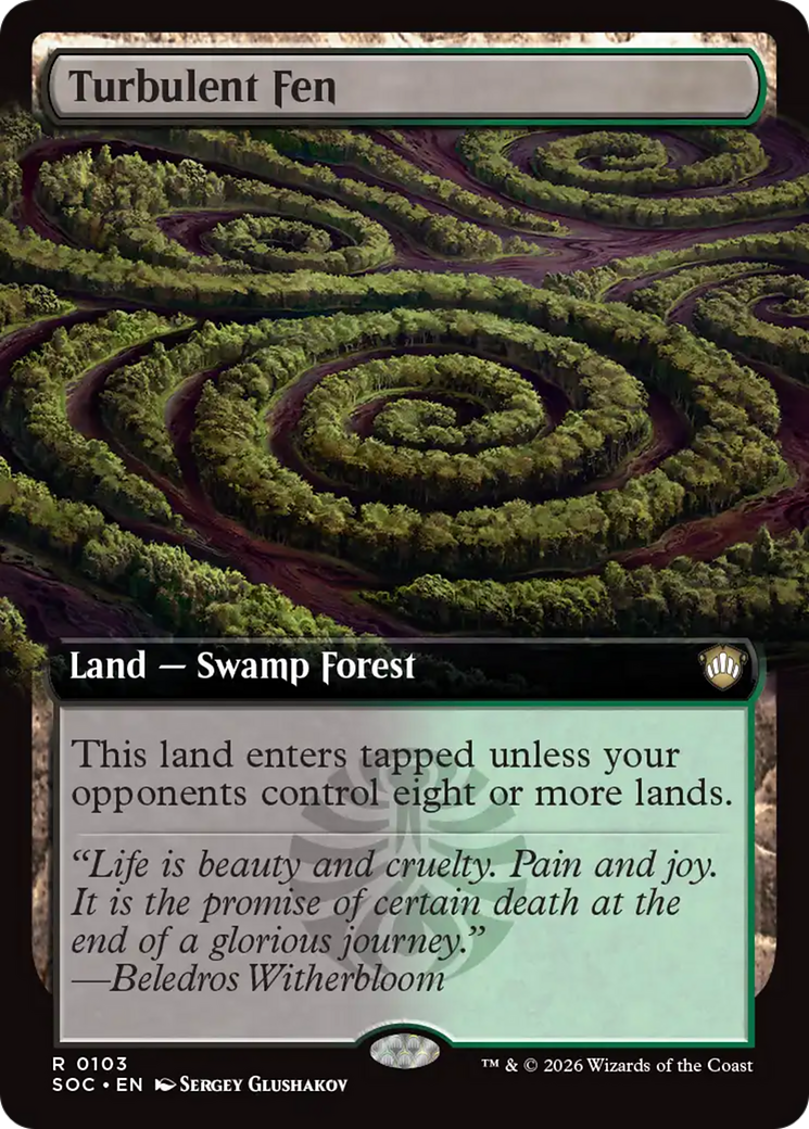 Turbulent Fen (Extended Art) [Secrets of Strixhaven Commander] | Devastation Store