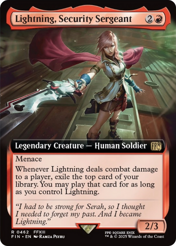 Lightning, Security Sergeant (Extended Art) [FINAL FANTASY] | Devastation Store