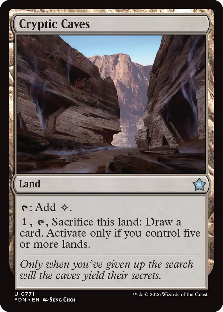 Cryptic Caves (0771) [Foundations] | Devastation Store