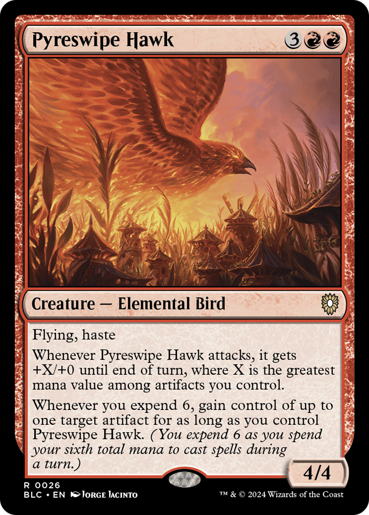 Pyreswipe Hawk [Bloomburrow Commander] | Devastation Store