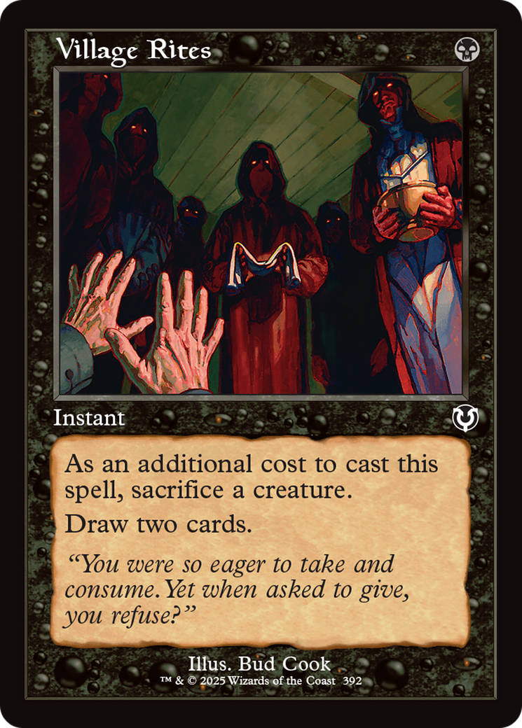 Village Rites (Retro Frame) [Innistrad Remastered] | Devastation Store