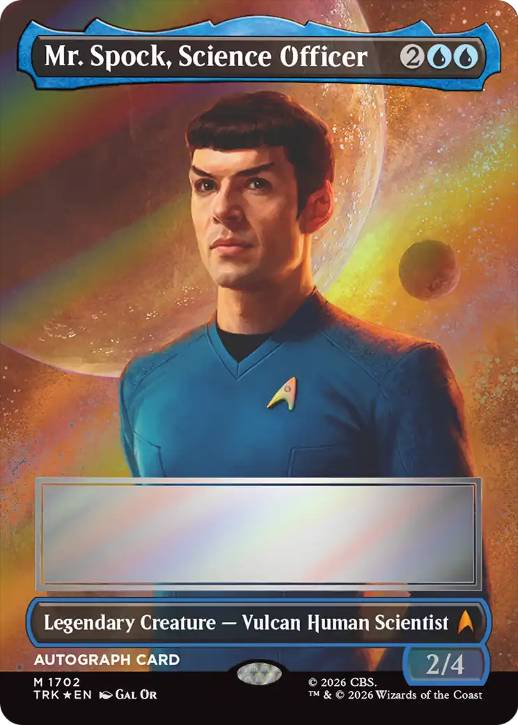 Mr. Spock, Science Officer (Borderless) (Signed) [Star Trek] | Devastation Store