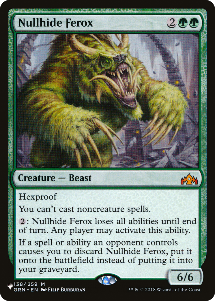 Nullhide Ferox [The List Reprints] | Devastation Store