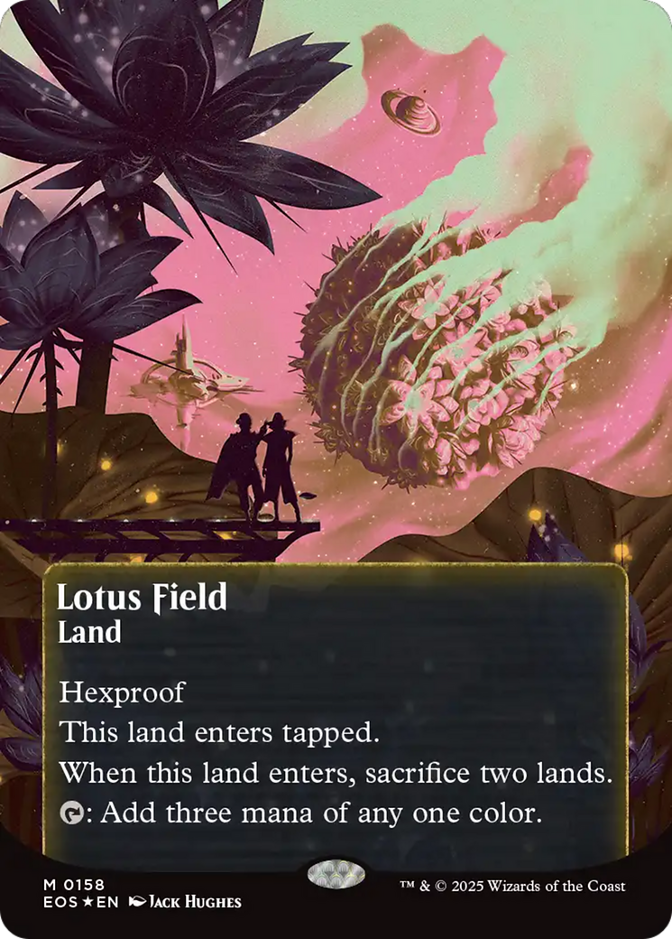 Lotus Field (0158) (Borderless) (Galaxy Foil) [Edge of Eternities: Stellar Sights] | Devastation Store