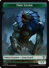 Boar // Frog Lizard Double-Sided Token [Secrets of Strixhaven Commander Tokens] | Devastation Store
