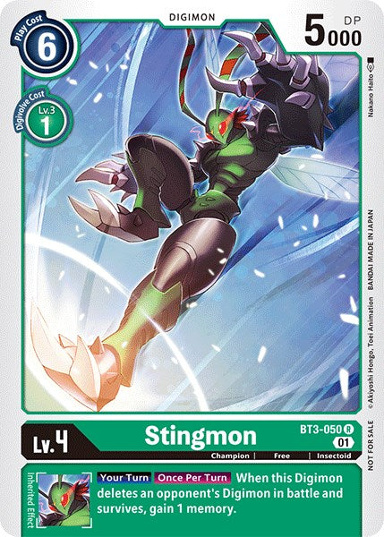 Stingmon [BT3-050] (Winner Pack Double Diamond) [Release Special Booster Promos] | Devastation Store