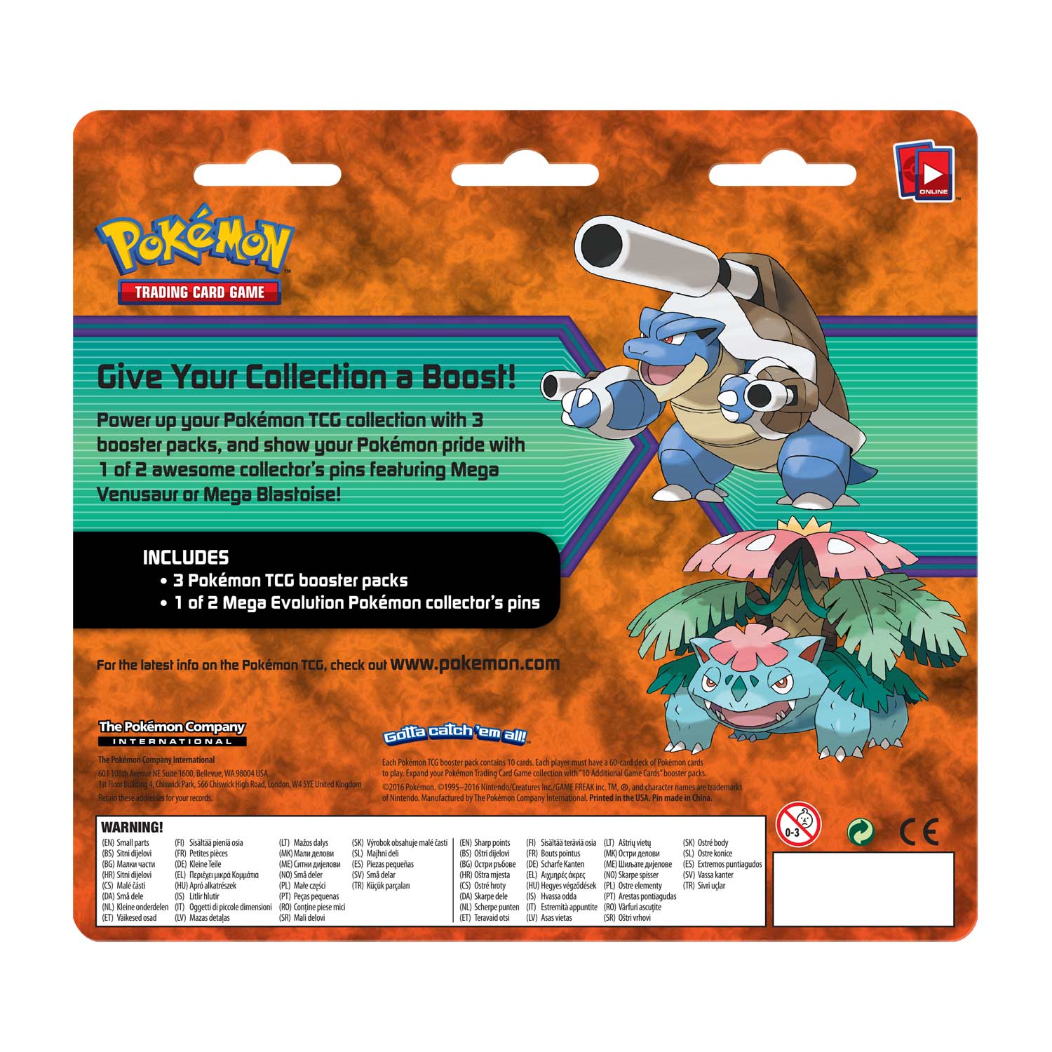 Collector's Pin 3-Pack Blister (Mega Venusaur) | Devastation Store