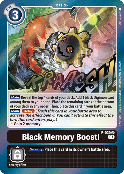 Black Memory Boost! [P-039] [Promotional Cards] | Devastation Store