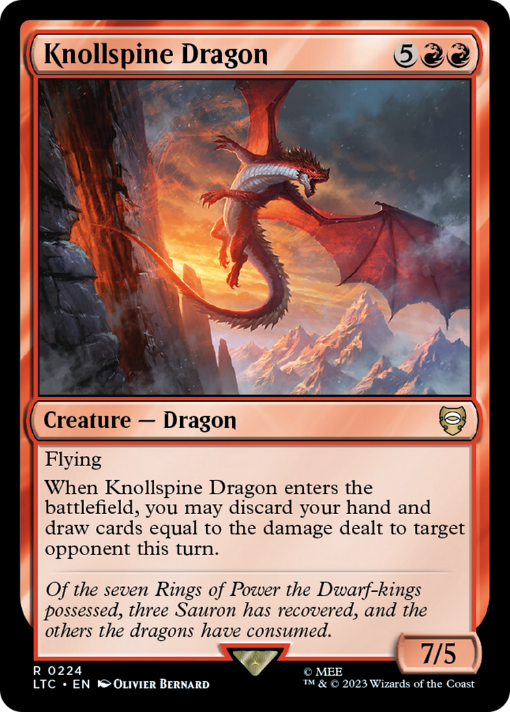 Knollspine Dragon [The Lord of the Rings: Tales of Middle-Earth Commander] | Devastation Store