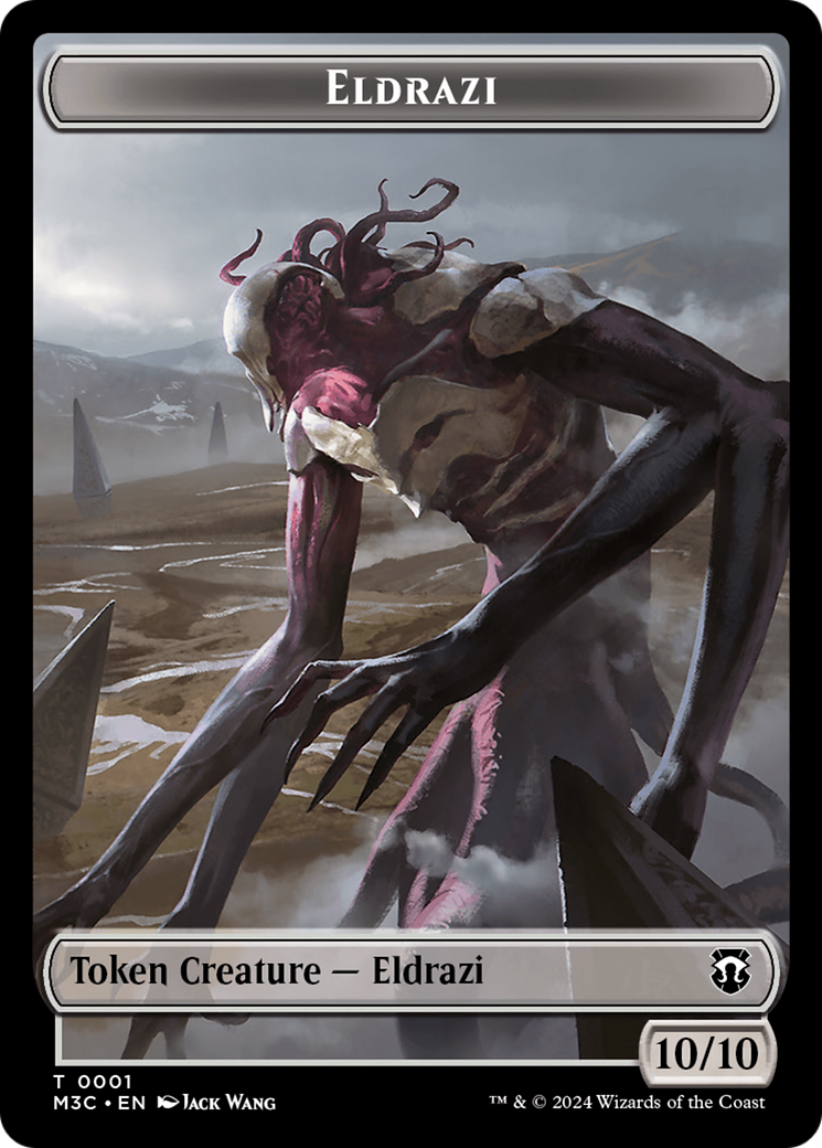 Spirit (Ripple Foil) // Eldrazi Double-Sided Token [Modern Horizons 3 Commander Tokens] | Devastation Store