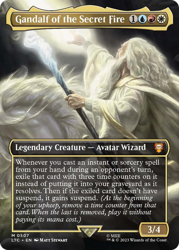 Gandalf of the Secret Fire (Borderless) [The Lord of the Rings: Tales of Middle-Earth Commander] | Devastation Store