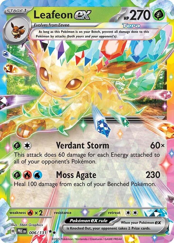 Leafeon ex (006/131) [Scarlet & Violet: Prismatic Evolutions] | Devastation Store