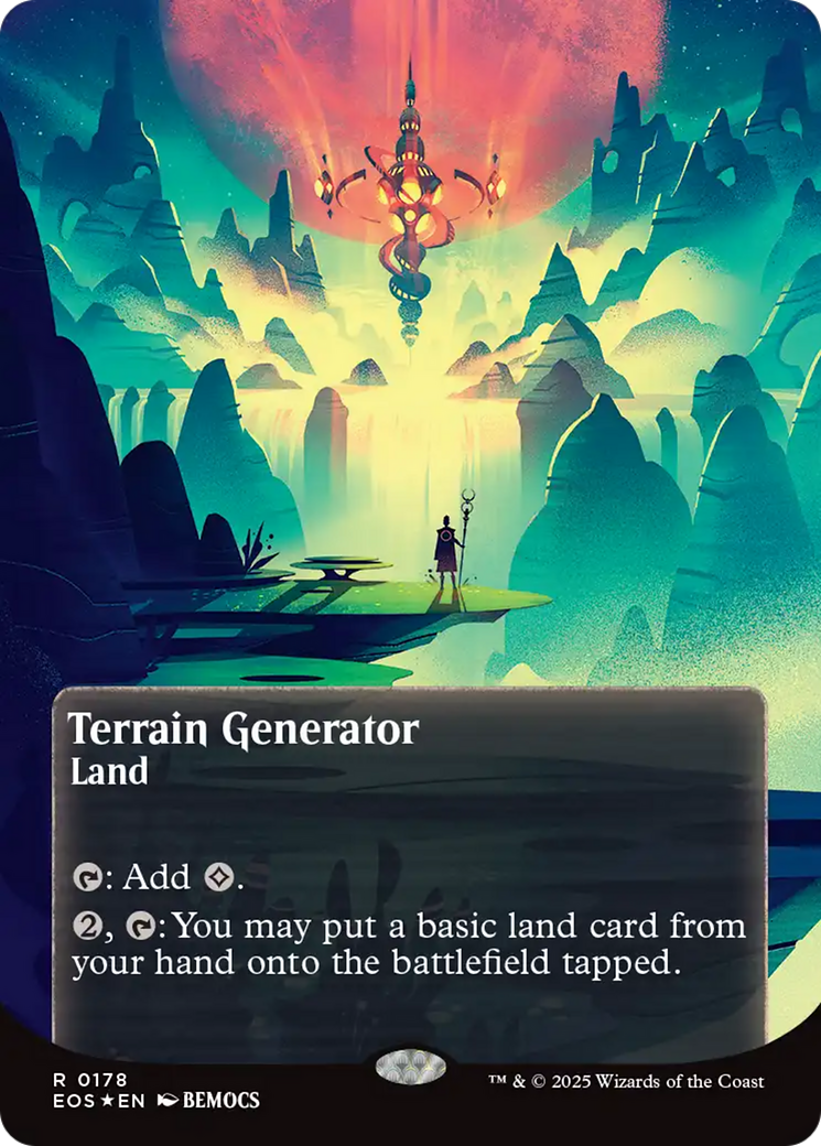 Terrain Generator (0178) (Borderless) (Galaxy Foil) [Edge of Eternities: Stellar Sights] | Devastation Store