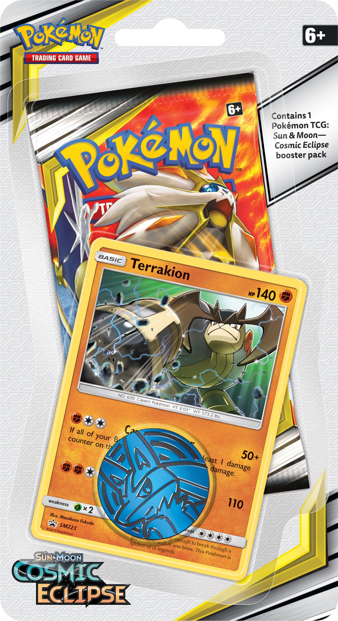 Sun & Moon: Cosmic Eclipse - Single Pack Blister (Terrakion) | Devastation Store