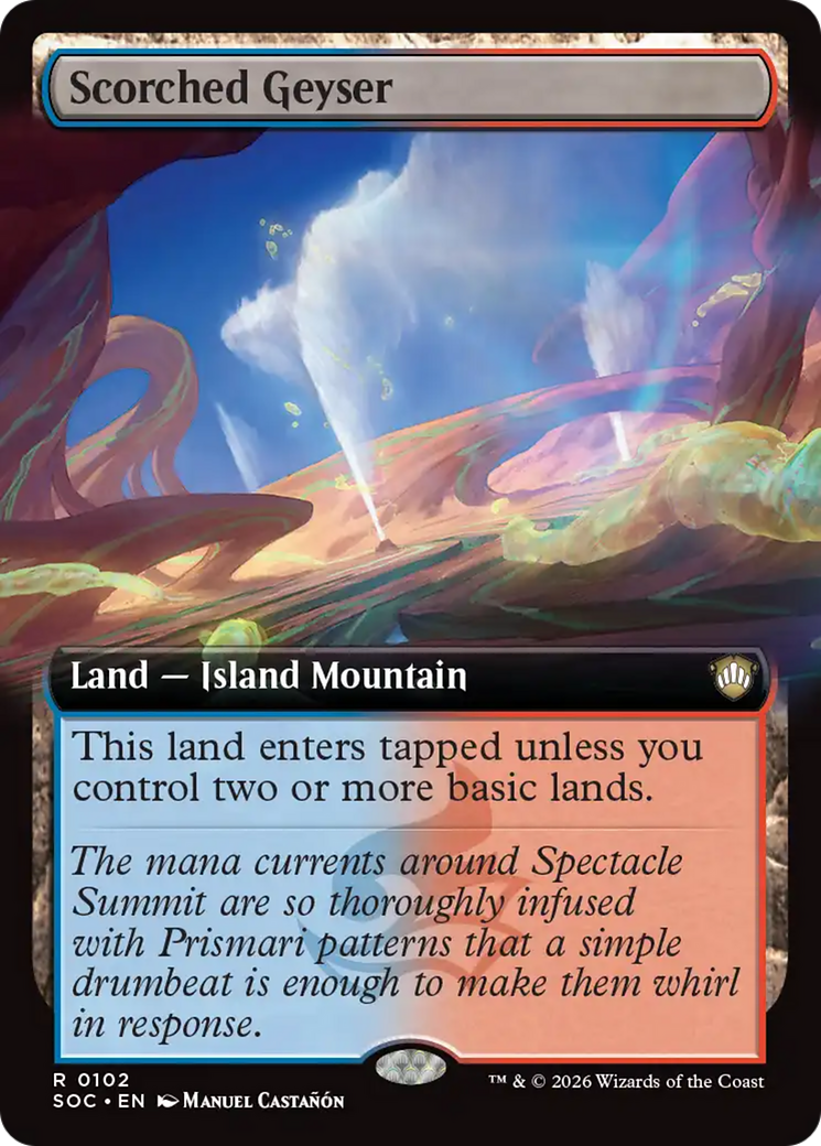 Scorched Geyser (Extended Art) [Secrets of Strixhaven Commander] | Devastation Store