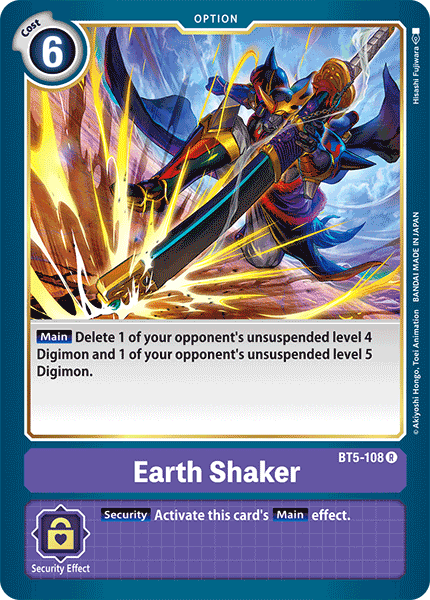 Earth Shaker [BT5-108] [Battle of Omni] | Devastation Store