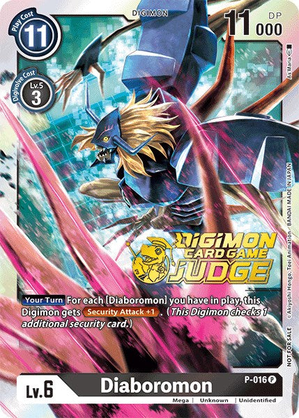 Diaboromon [P-016] (Judge Pack 1) [Promotional Cards] | Devastation Store
