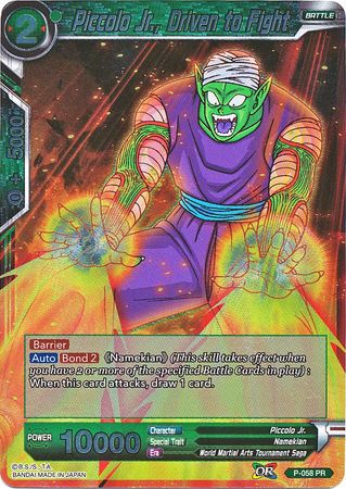 Piccolo Jr., Driven to Fight (P-058) [Promotion Cards] | Devastation Store