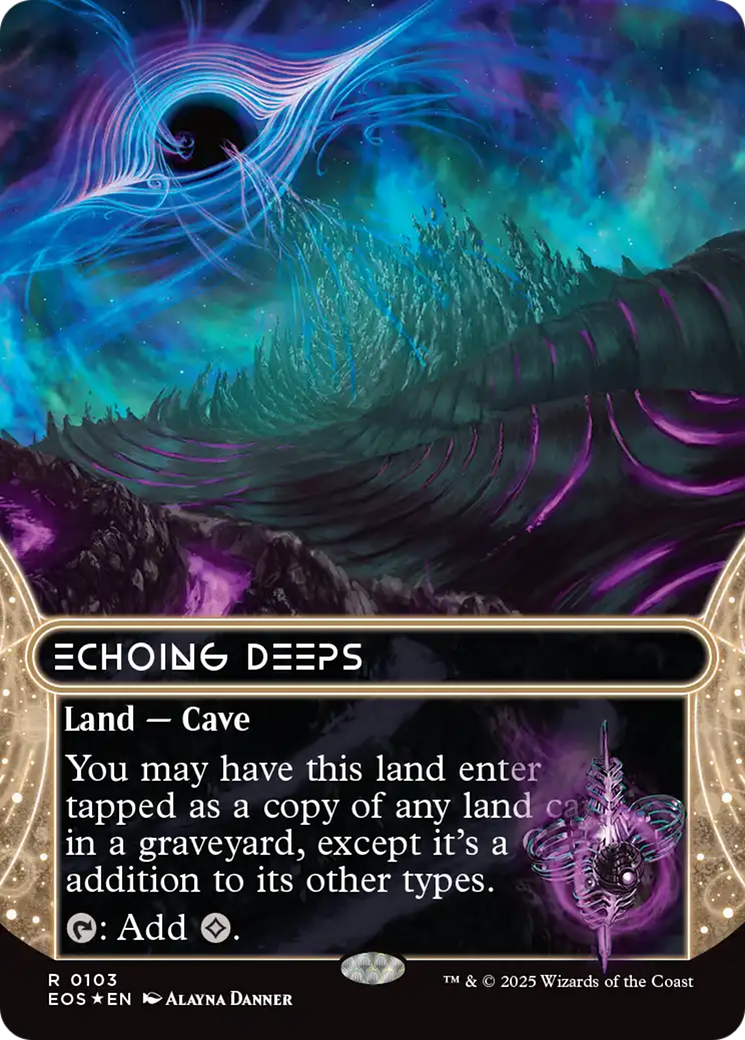 Echoing Deeps (0103) (Borderless) (Galaxy Foil) [Edge of Eternities: Stellar Sights] | Devastation Store