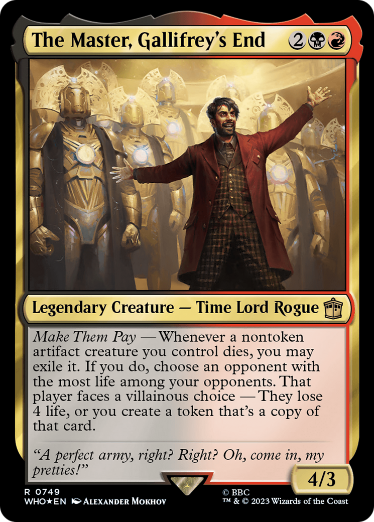 The Master, Gallifrey's End (Surge Foil) [Doctor Who] | Devastation Store