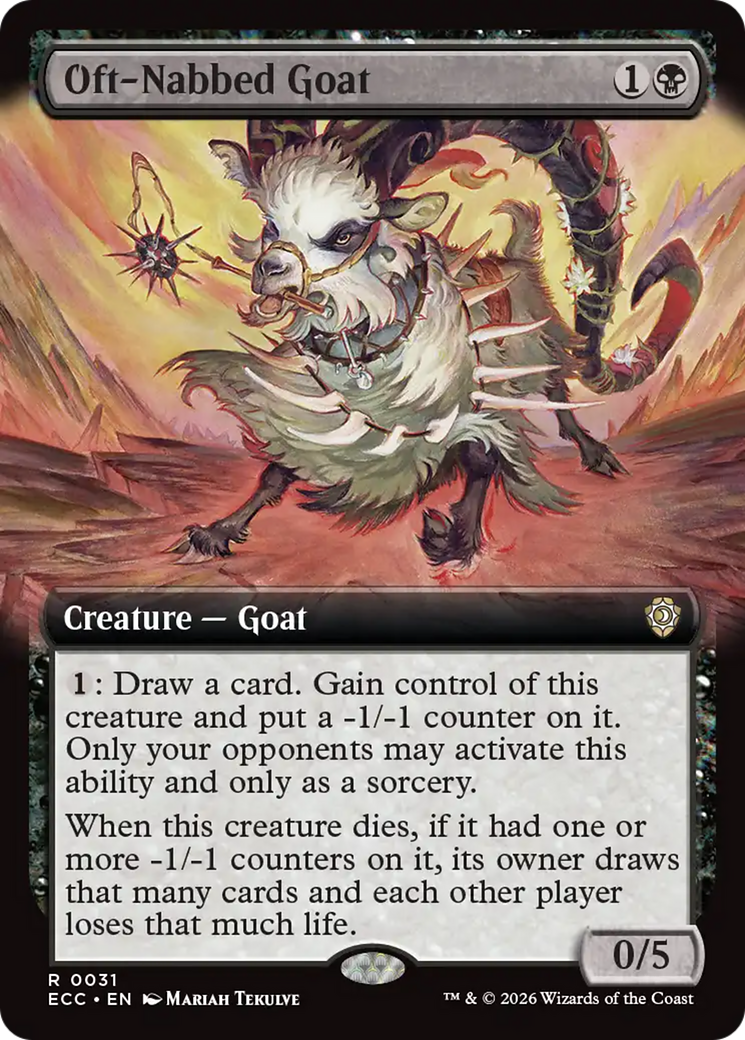 Oft-Nabbed Goat (Extended Art) [Lorwyn Eclipsed Commander] | Devastation Store