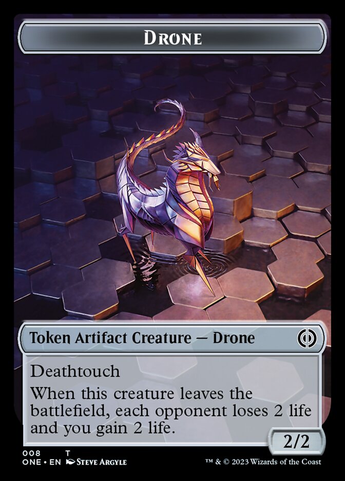 Drone Token [Phyrexia: All Will Be One Tokens] | Devastation Store
