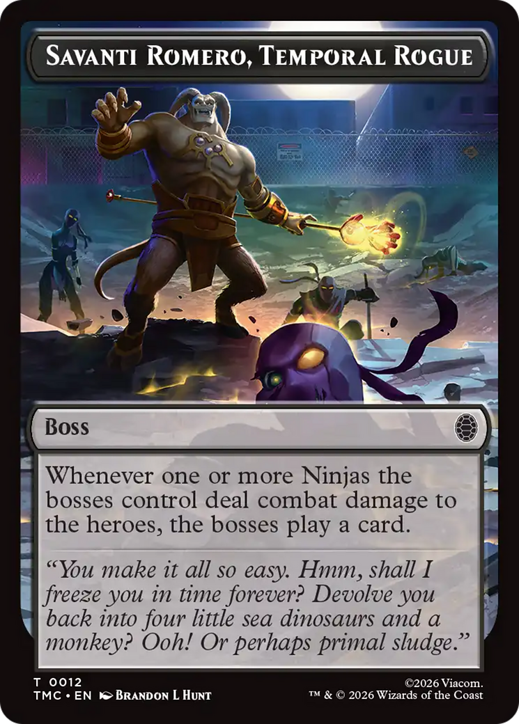 Savanti Romero, Temporal Rogue [Teenage Mutant Ninja Turtles Commander Tokens] | Devastation Store