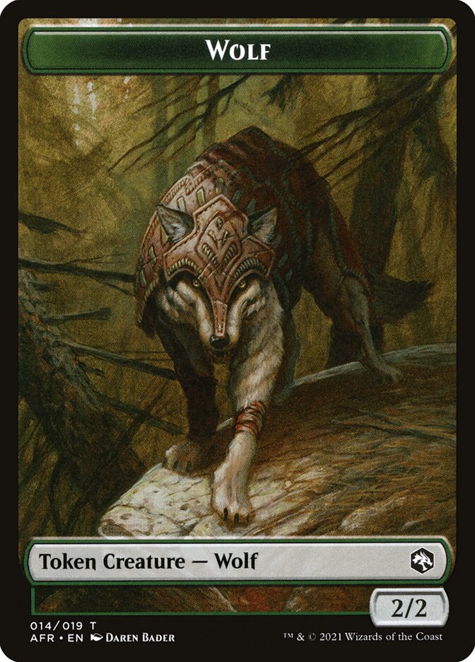 Wolf Token [Dungeons & Dragons: Adventures in the Forgotten Realms Tokens] | Devastation Store