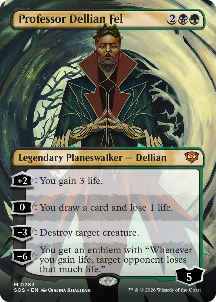 Professor Dellian Fel (Borderless) [Secrets of Strixhaven] | Devastation Store