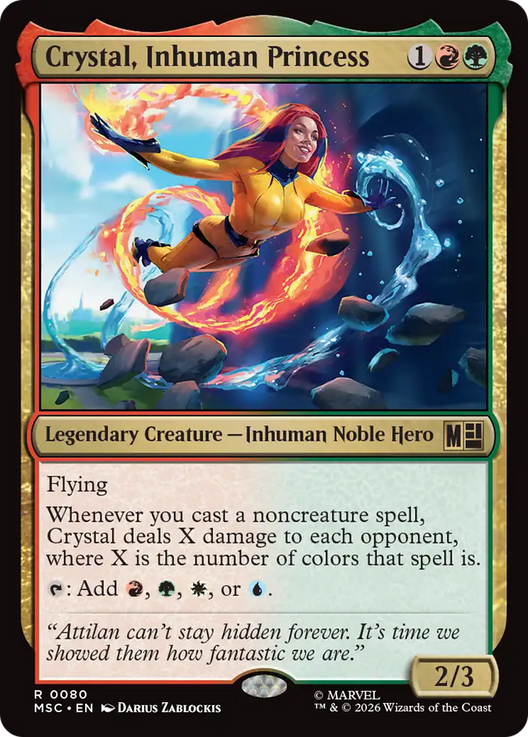 Crystal, Inhuman Princess (Surge Foil) [Marvel Super Heroes Commander] | Devastation Store
