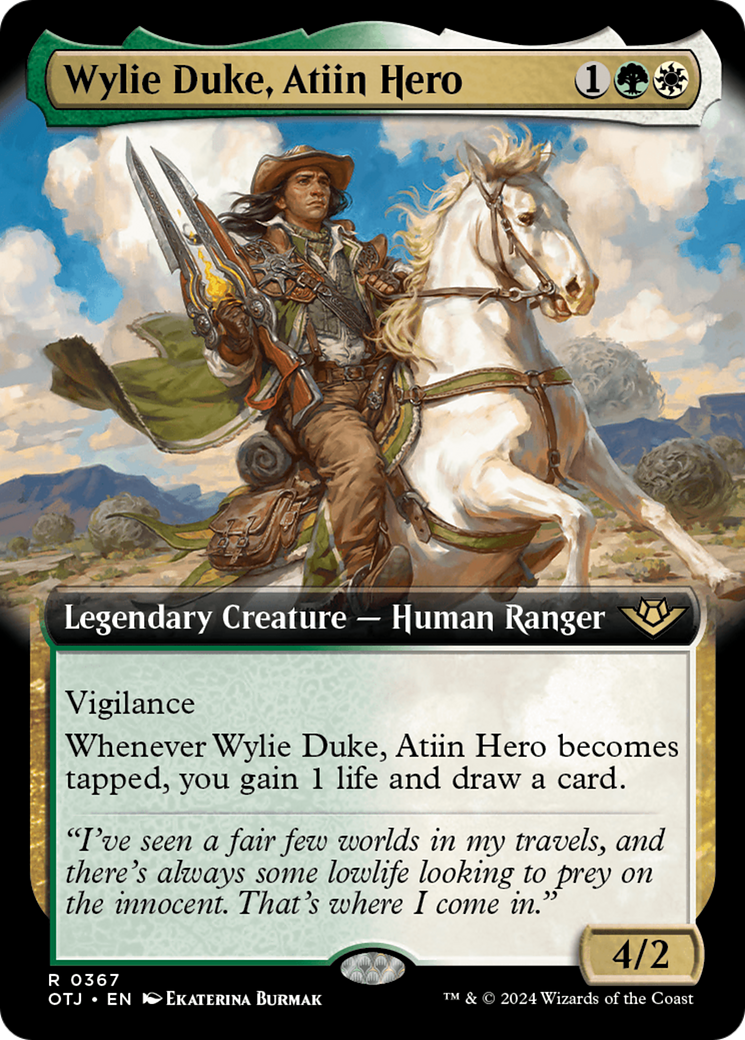 Wylie Duke, Atiin Hero (Extended Art) [Outlaws of Thunder Junction] | Devastation Store