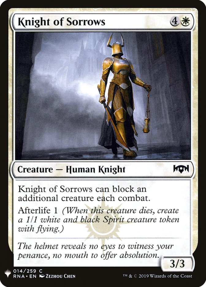 Knight of Sorrows [Mystery Booster] | Devastation Store