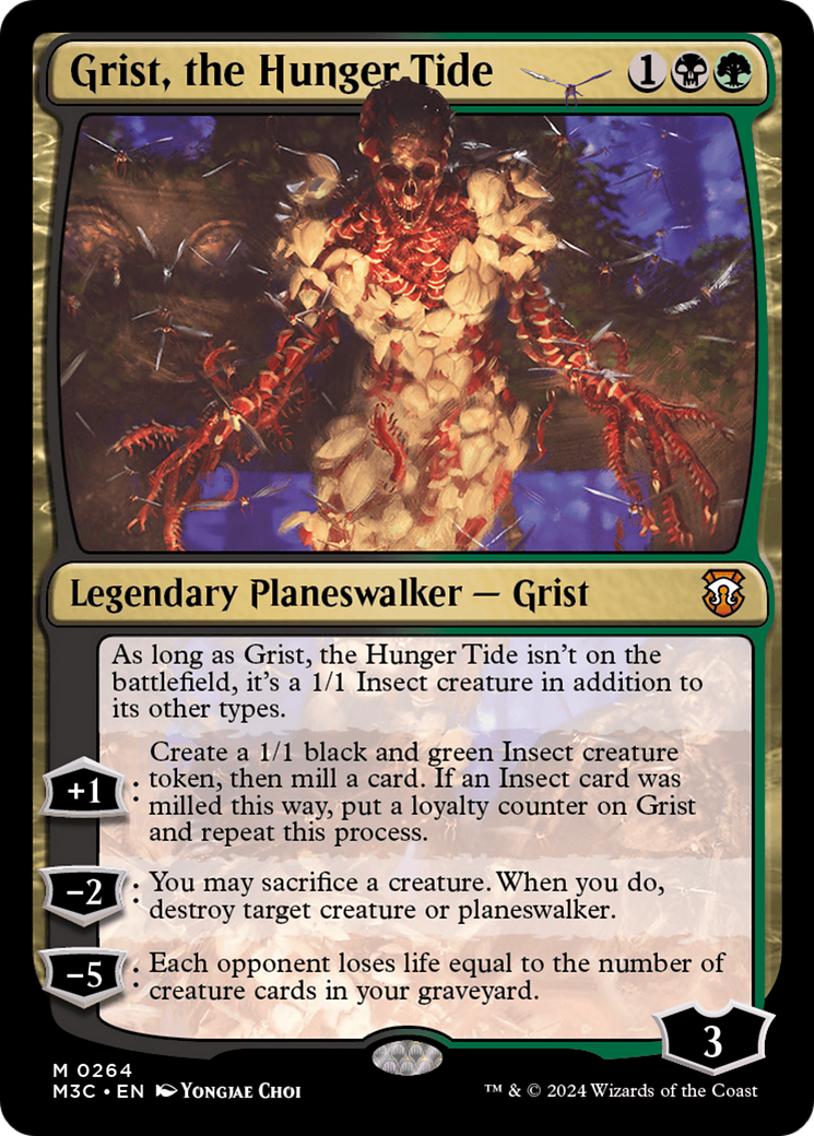 Grist, the Hunger Tide (Ripple Foil) [Modern Horizons 3 Commander] | Devastation Store