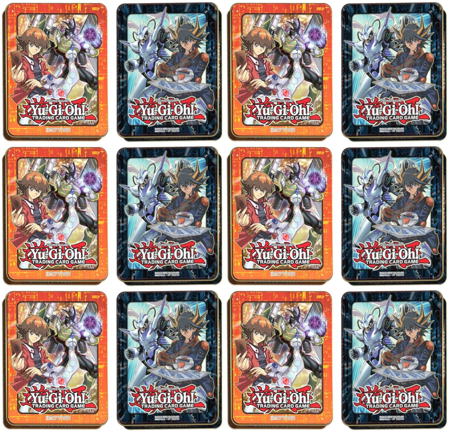 2018 Mega-Tin Display (Jaden & Yusei) | Devastation Store