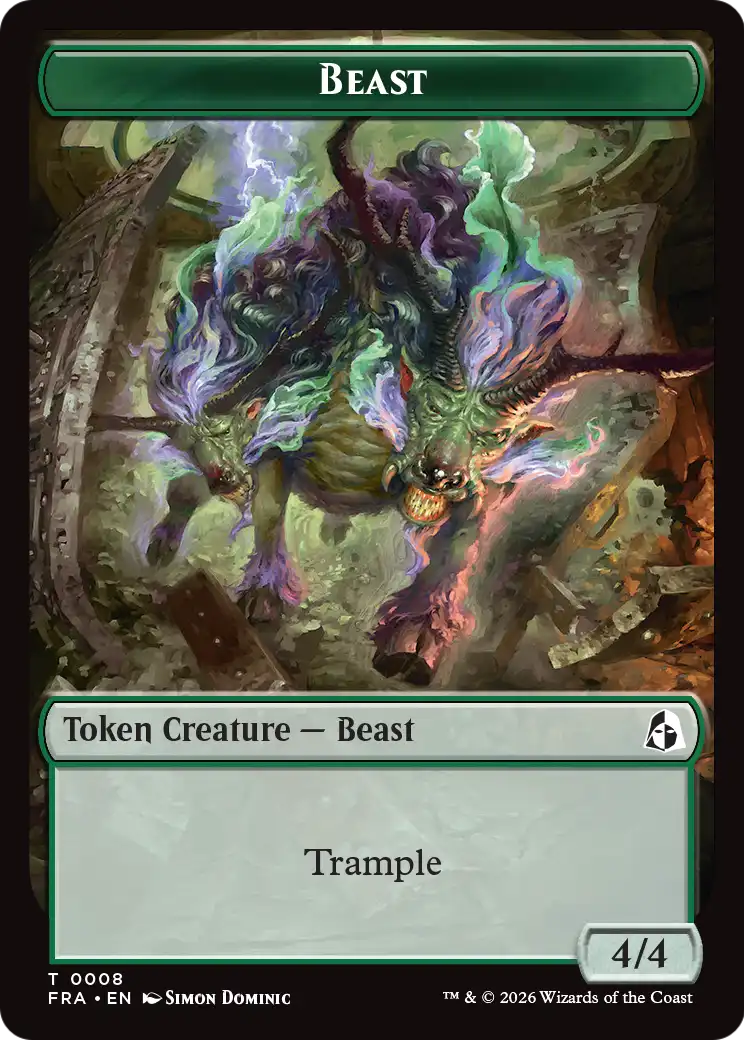 Cadet // Beast Double-Sided Token [Reality Fracture Tokens] | Devastation Store