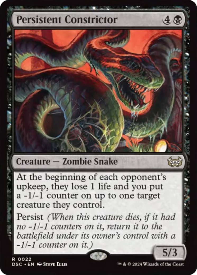 Persistent Constrictor [Duskmourn: House of Horror Commander] | Devastation Store