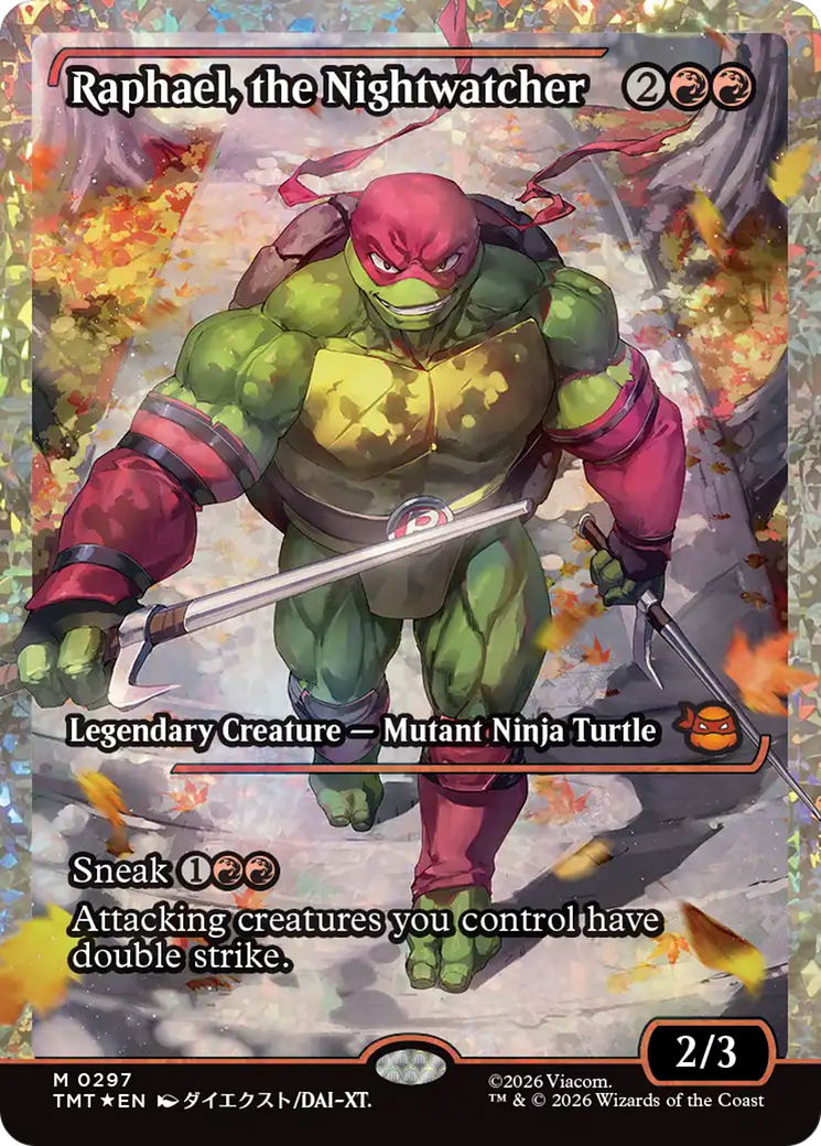 Raphael, the Nightwatcher (Showcase) (Fracture Foil) [Teenage Mutant Ninja Turtles] | Devastation Store