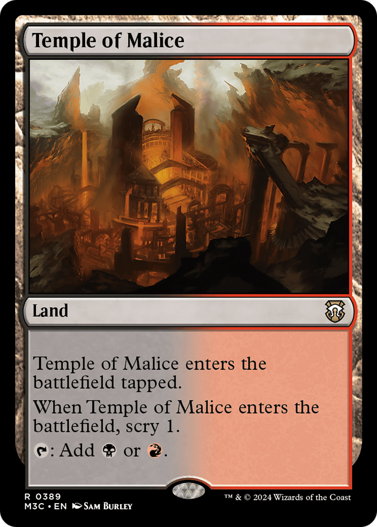 Temple of Malice (Ripple Foil) [Modern Horizons 3 Commander] | Devastation Store
