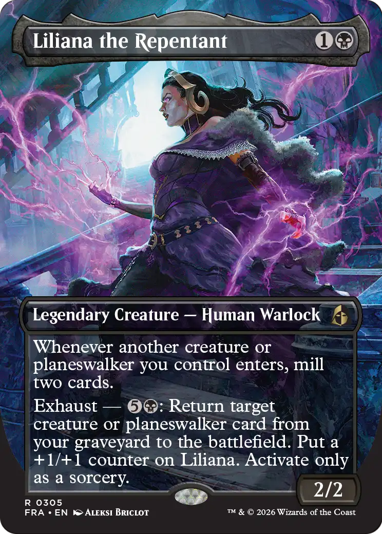 Liliana the Repentant (Borderless) [Reality Fracture] | Devastation Store