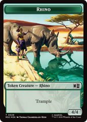Rhino (029) // Elephant (028) Double-Sided Token (Surge Foil) [Marvel Super Heroes Commander Tokens] | Devastation Store