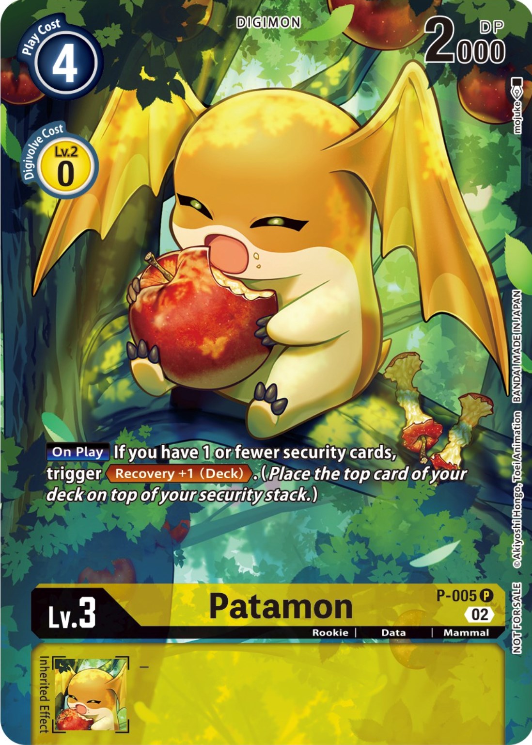 Patamon [P-005] (Digimon Illustration Competition Promotion Pack) [Promotional Cards] | Devastation Store