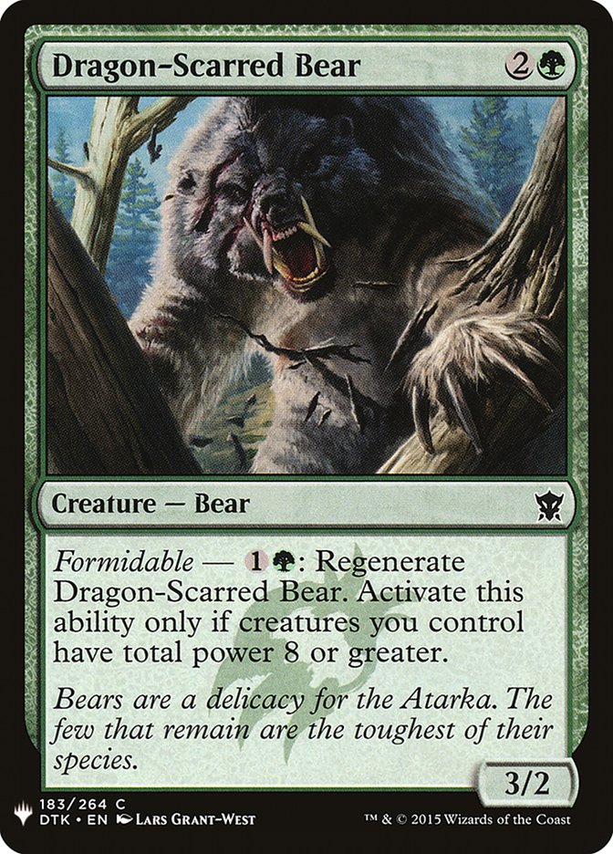 Dragon-Scarred Bear [Mystery Booster] | Devastation Store