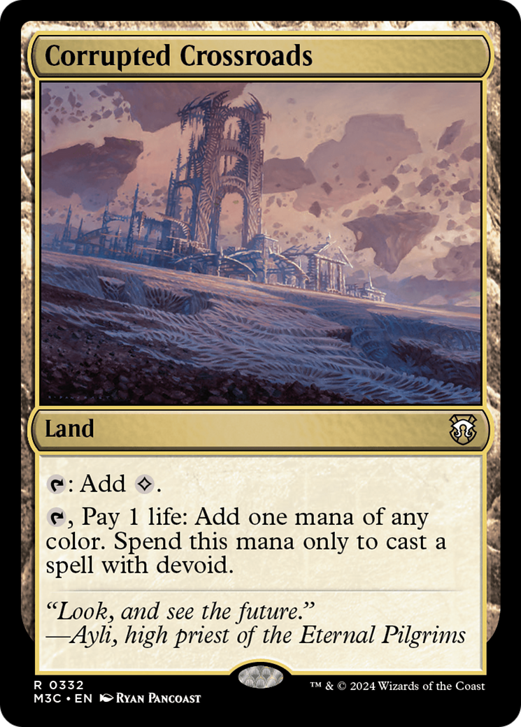 Corrupted Crossroads (Ripple Foil) [Modern Horizons 3 Commander] | Devastation Store