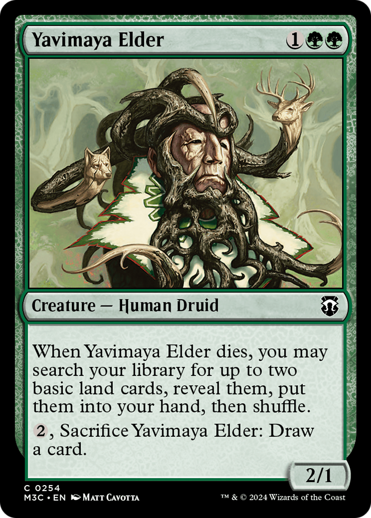 Yavimaya Elder (Ripple Foil) [Modern Horizons 3 Commander] | Devastation Store