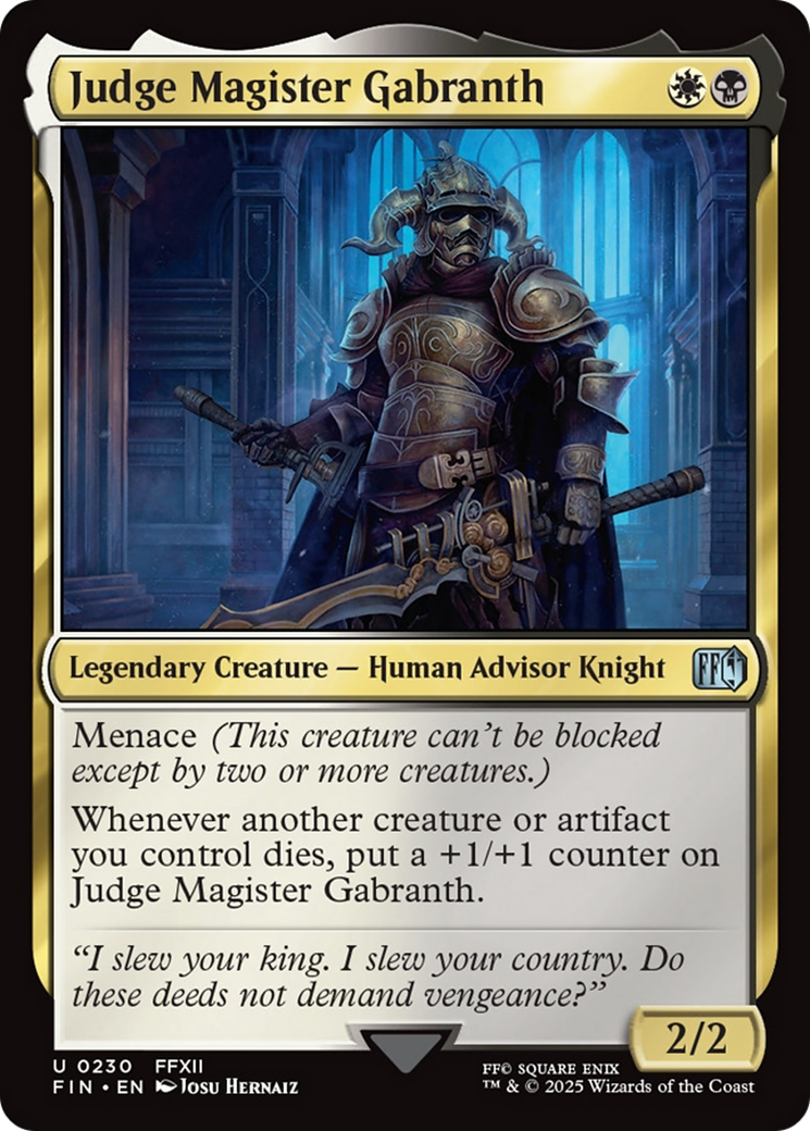 Judge Magister Gabranth [FINAL FANTASY] | Devastation Store