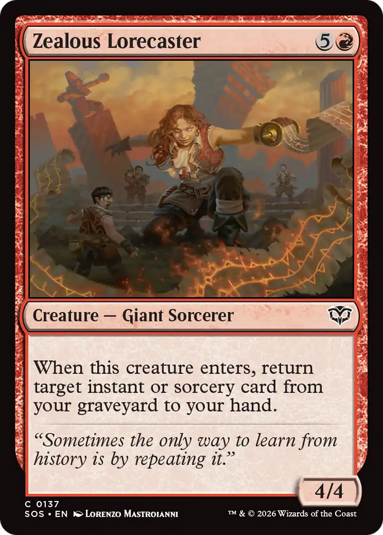 Zealous Lorecaster [Secrets of Strixhaven] | Devastation Store