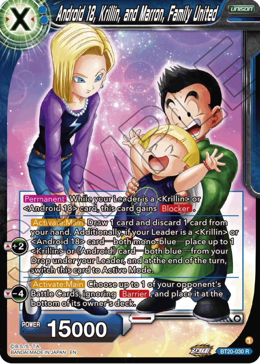 Android 18, Krillin, and Maron, Family United (BT20-030) [Power Absorbed] | Devastation Store