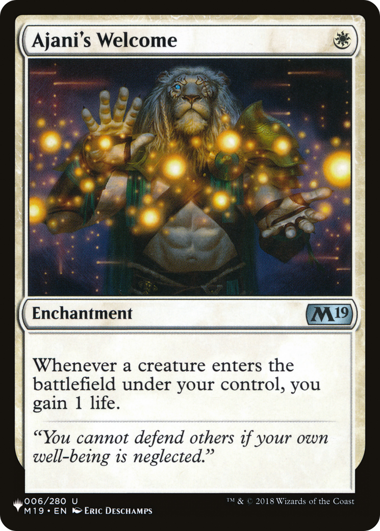 Ajani's Welcome [The List Reprints] | Devastation Store