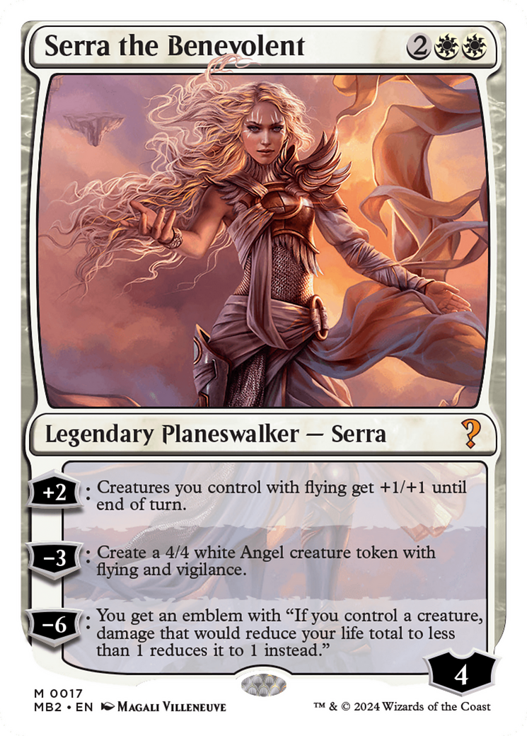 Serra the Benevolent (White Border) [Mystery Booster 2] | Devastation Store